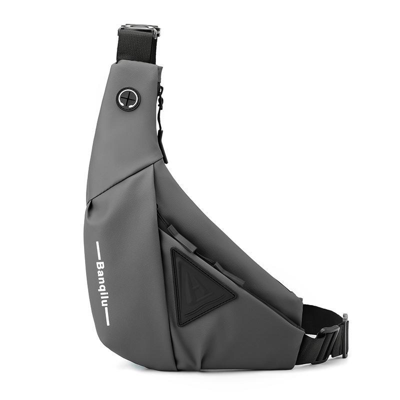 Spritzwassergeschützte Messenger-Brusttasche mit großem Fassungsvermögen für Herren für Reisen und trendigen Stil