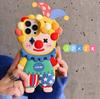 Three-Dimensional Cartoon Clown Silicone Case for iPhone 11/12/13/17 Pro Max