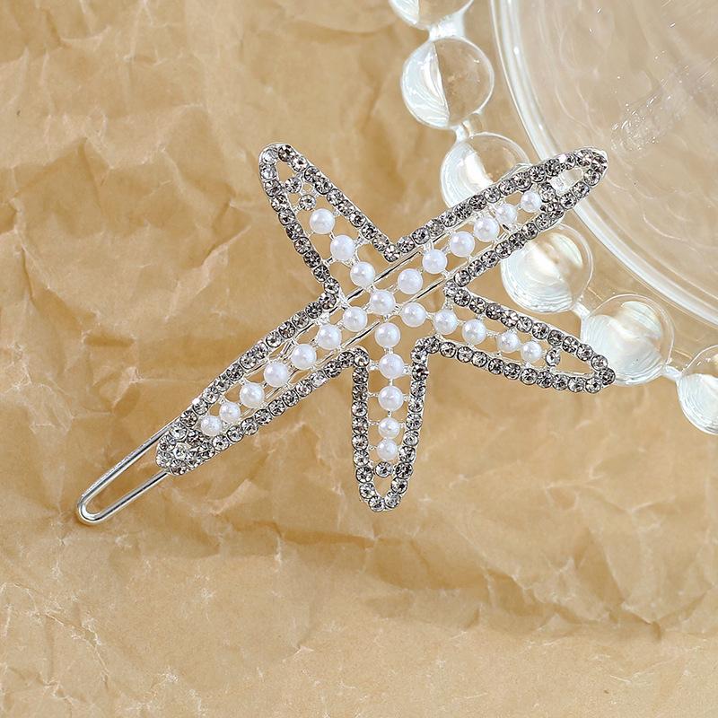 Pearl Hairpin, Advanced Sense, Exquisite Women'S English Alphanumeric Text Hairpin, Female Side Clip, Word Clip