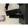 In the Autumn of 2025, the New Retro Thick High-heeled Small Fragrant Style Shows Thin Tall and Simple Boots for Women