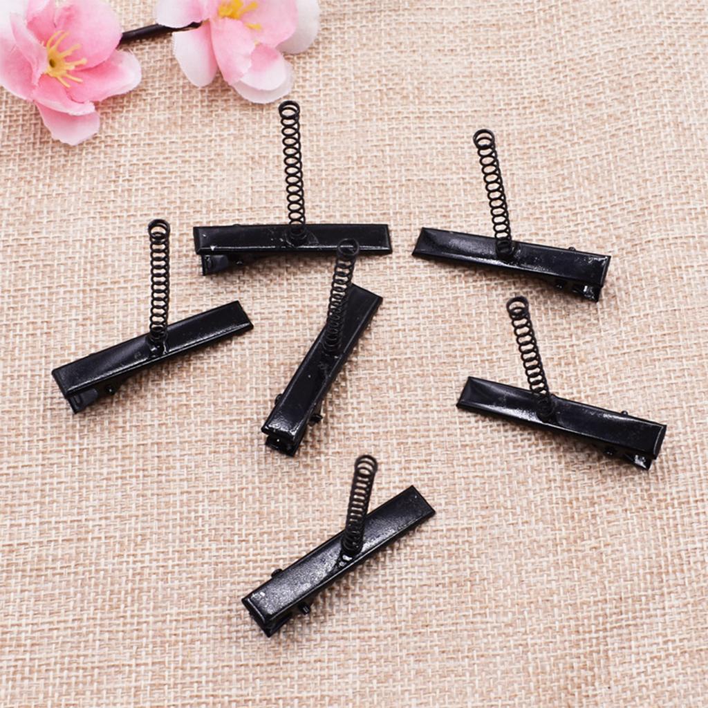 10Pcs Plain Hair Clip Blank Hairpin Hair Clips with Springs Alloy Hairpin Plain Barrette Blank Crafting