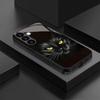 Schwarze Glas-Handyhülle mit Katzenmotiv, geeignet für Samsung Galaxy S26 S25 S24 S23 S22 S20 FE/Ultra/Plus, sturzsichere Rückabdeckung