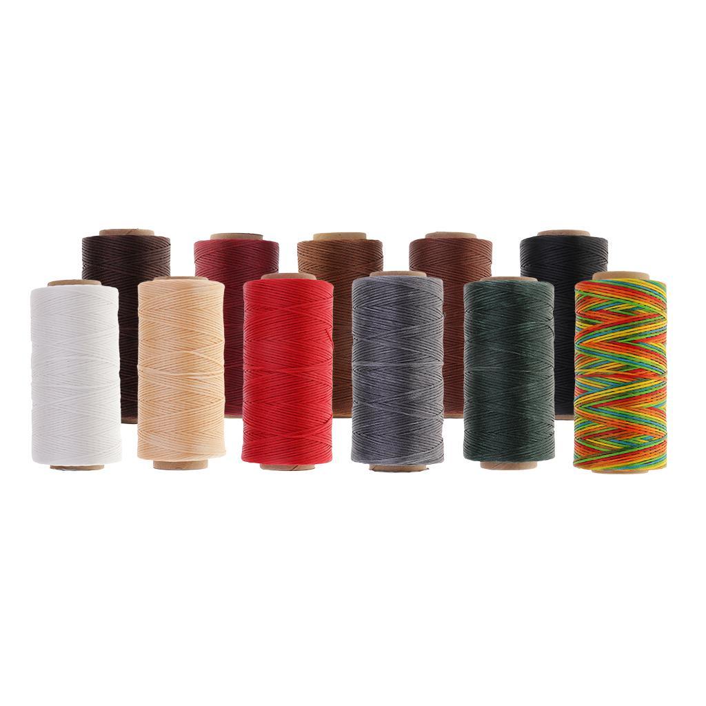Durable 200 mm 210D Leather Waxed Thread Cord String for DIY