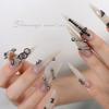 Punk-Style Metal Nail Ornaments: European & American Hot Girl Rivet Rings for DIY Wearable Nail Art
