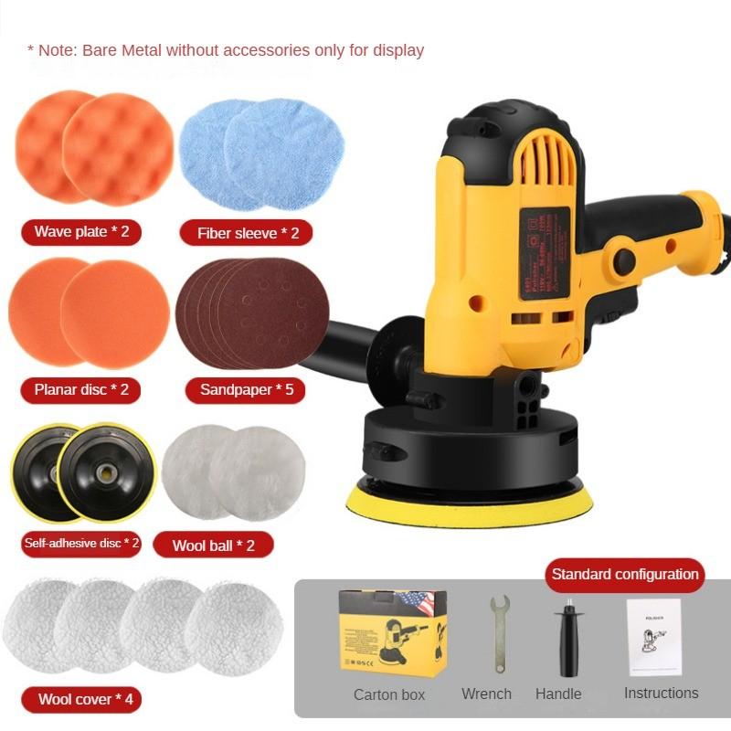 700W High Power Electric Car Polisher Adjustable Speed Handheld Polishing Machine Car Beauty Sealing Glaze Power Tool