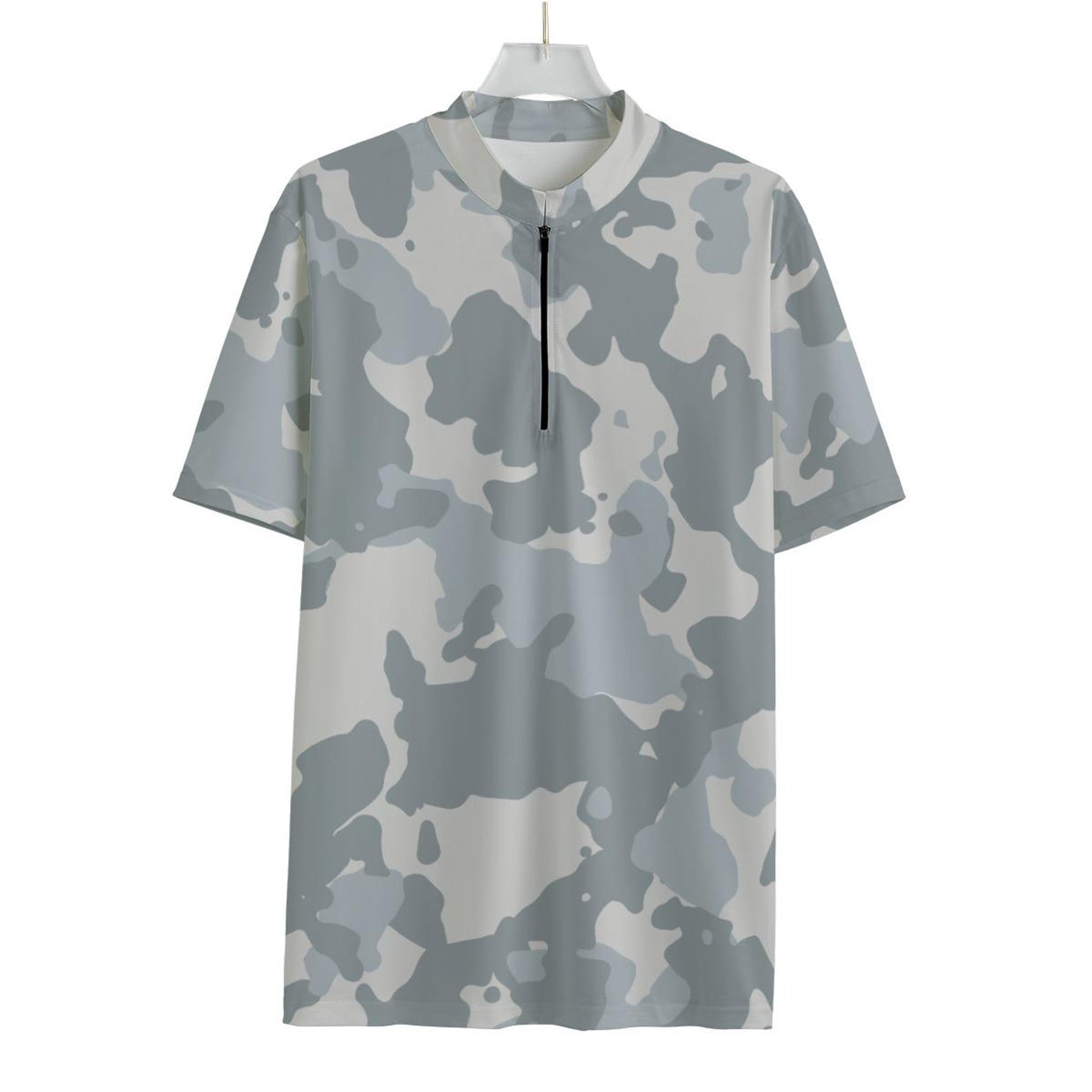 Urban Ghost Camo Cycling Jersey: Stealth Gray Bike Top - MTB & Road M