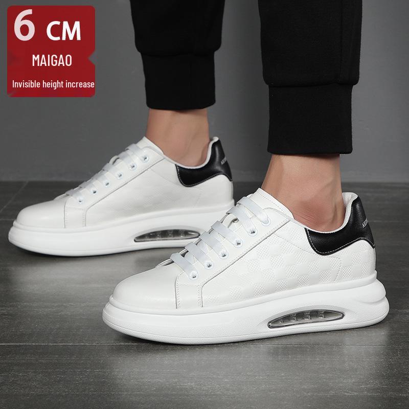 2025 Autumn Men's 6cm Height-Boosting Sneakers: Trendy, Versatile, Invisible Lift