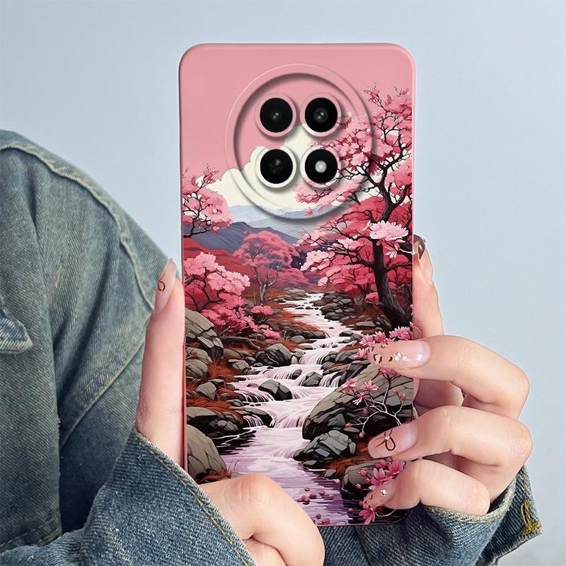 Für Realme 12 5G 12X Narzo 70X Handyhülle RMX3999 RMX3997 Funda Weiches Silikon Süß Bemalt Mode Coque Mit Blumenmuster Abdeckung