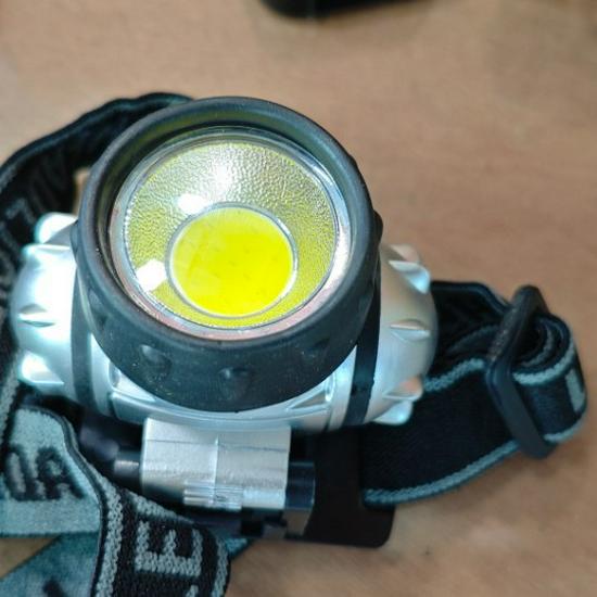 Head-mounted COB Safety Headlamp for Camping, Helmet, and Emergency Use