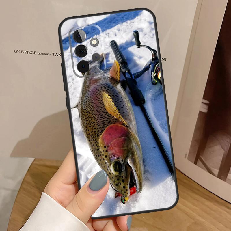 Rainbow Trout Fishing Skin Case For Samsung Galaxy A33 A53 A13 A54 A34 A14 A56 A36 A16 A06 A12 A32 A52 A35 A17 A15 A55