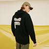 FILA Fusion FOB Series Rainbow Fashion Loose Knit Hoodie Unisex hoodies Black T11U333207FBK