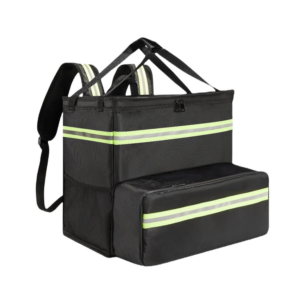 Pizza-Liefertasche mit doppelter Schulter, tragbare Lieferbox, verdickte Isoliertasche mit großer Kapazität