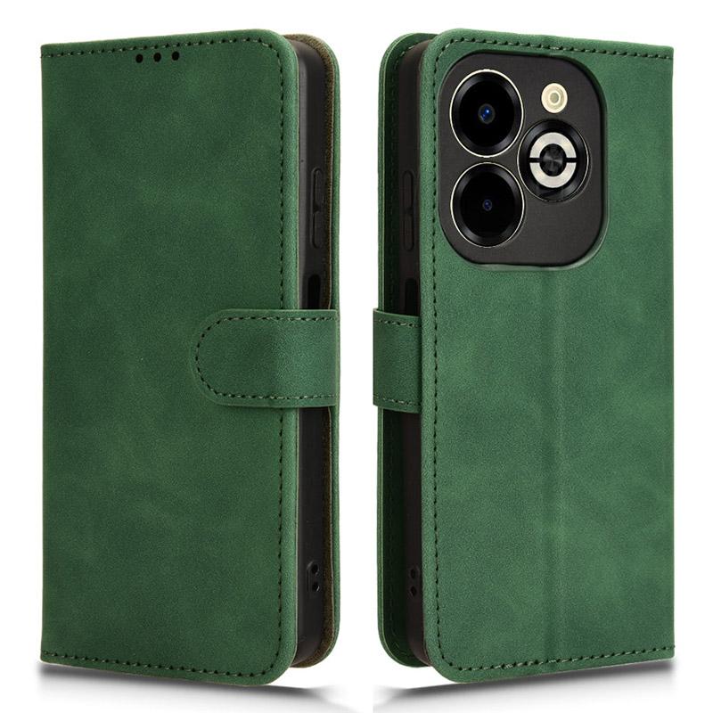 

For Infinix Smart 8 Plus/Smart 8 Pro 4G Phone Cover Drop-Proof Flip Stand Protective Case Green