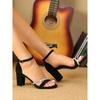 Fashion Sandals, Straight High Heels, Women's 2025 Plus Size, New Temperament, Versatile Rhinestone, Summer Super Fairy