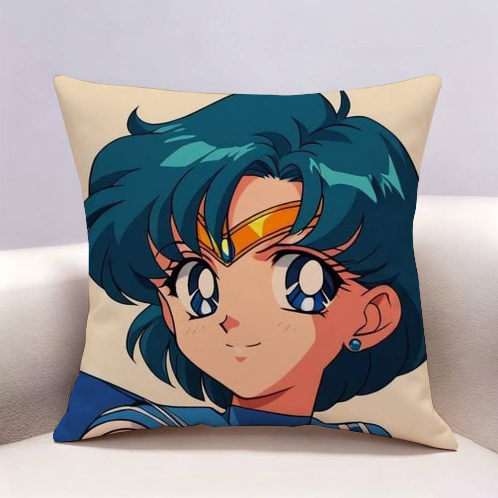 SSailor Moon Doublesided print Pillow Case for Sofa Living Room Home office Decor Protective Cover