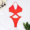 2025 Multicolor European & American Sexy Backless One-Piece Bikini Swimsuit