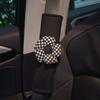 German High-End Car Seatbelt Shoulder Pads, a Pair of Anti-Neck-Strangling Plush Soft Car Interior Accessories, Creative and Cute