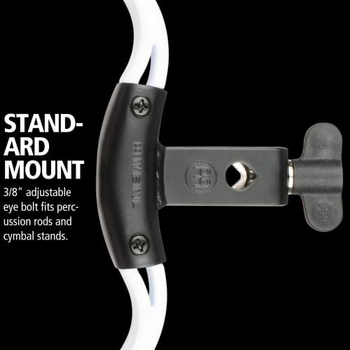 MEINL Percussion Headliner Series Mountable ABS Tambourine HTMT2WH