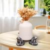 6Pcs Plant Pot Risers Pad Flower Pot Support Feet Bonsai Holders Tortoise/Frog/Dog Style Decorative Planter Elevator Pot Base