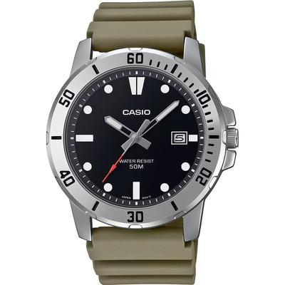 CASIO Standard Analog Quartz Mens Watch MTP-VD01-3EV Military Olive Overseas Model