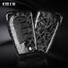 For Toyota Camry Rav4 Forturner Hilux Auris Corolla Avensis Verso Yaris Aygo Scion Tc Abs Carbon Fiber Style Car Key Case Cover