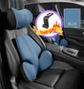 Memory Foam Car Lumbar Support Pillow Auto Neck Pillow Waist Support Removable Washable Universal Car Seat Pillow Headrest