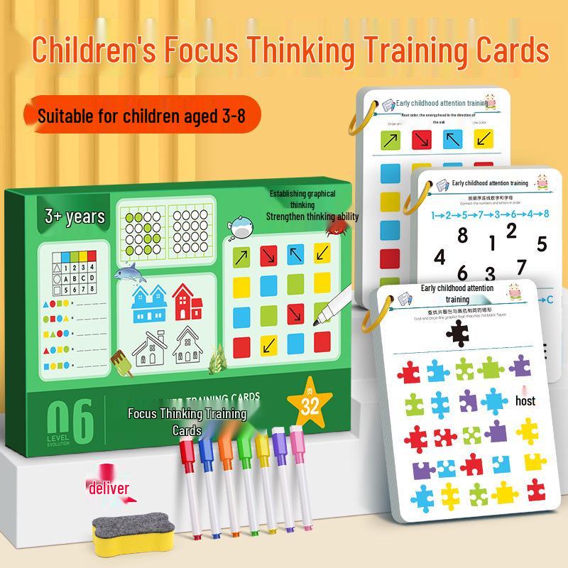 Kids' Erasable Pen Control & Concentration Training Toy - Fun & Educational for Logical Thinking