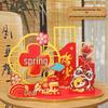 Year of the Snake 3D Wooden New Year Desktop Ornament