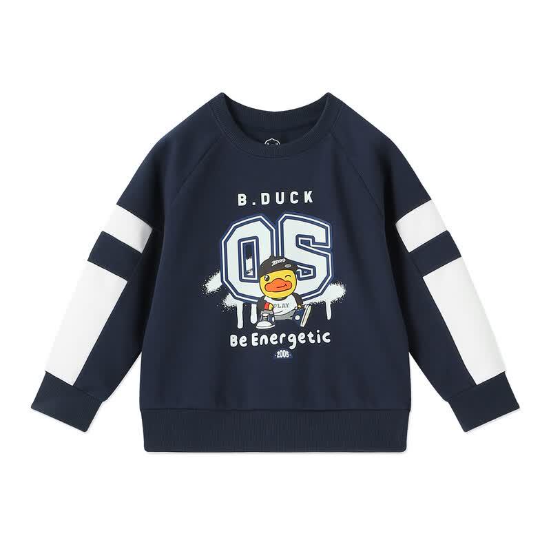 B.Duck Boys' Cartoon Crewneck Sweatshirt
