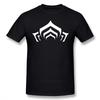 Warframe T Shirt Warframe Lotus Symbol White TShirt Print 100 Cotton Tee Shirt Mens Beach Short Sleeves Fun Tshirt