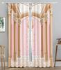 Rosa Prinzessinnenschloss Vorhänge für Wohnzimmerfenster Vorhang Drapierung Stangentasche Mädchenschlafzimmer Panel Stoff Dekor Cortinas