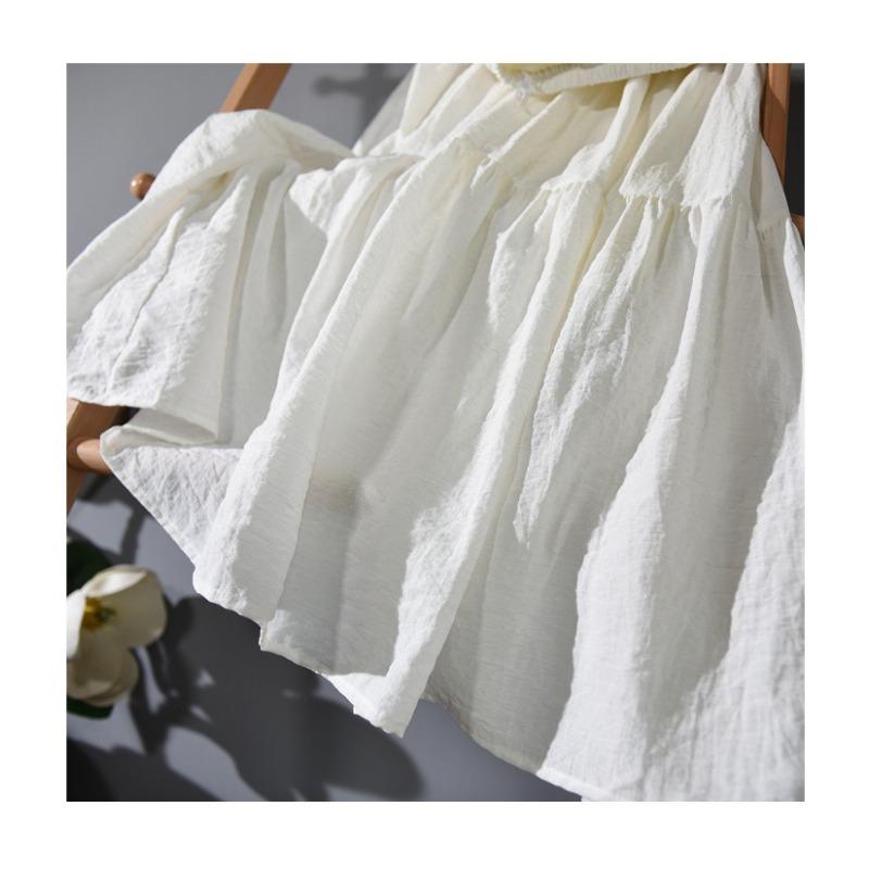 The New Literary Skirt Women's High-waisted Temperament Fairy A-line Three-layer Slim Midi Skirt