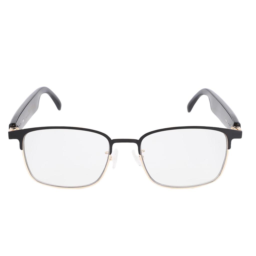Smart Bluetooth Glasses Built In Microphone and Speaker Voice Control Smart Wireless Sunglasses for Outdoor Gold