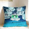 Anime Serial Experiments Lain Pillow Cover  Retro Trendy Pillow Case For Sofa Home Decor Soft Cushion Cover Gift