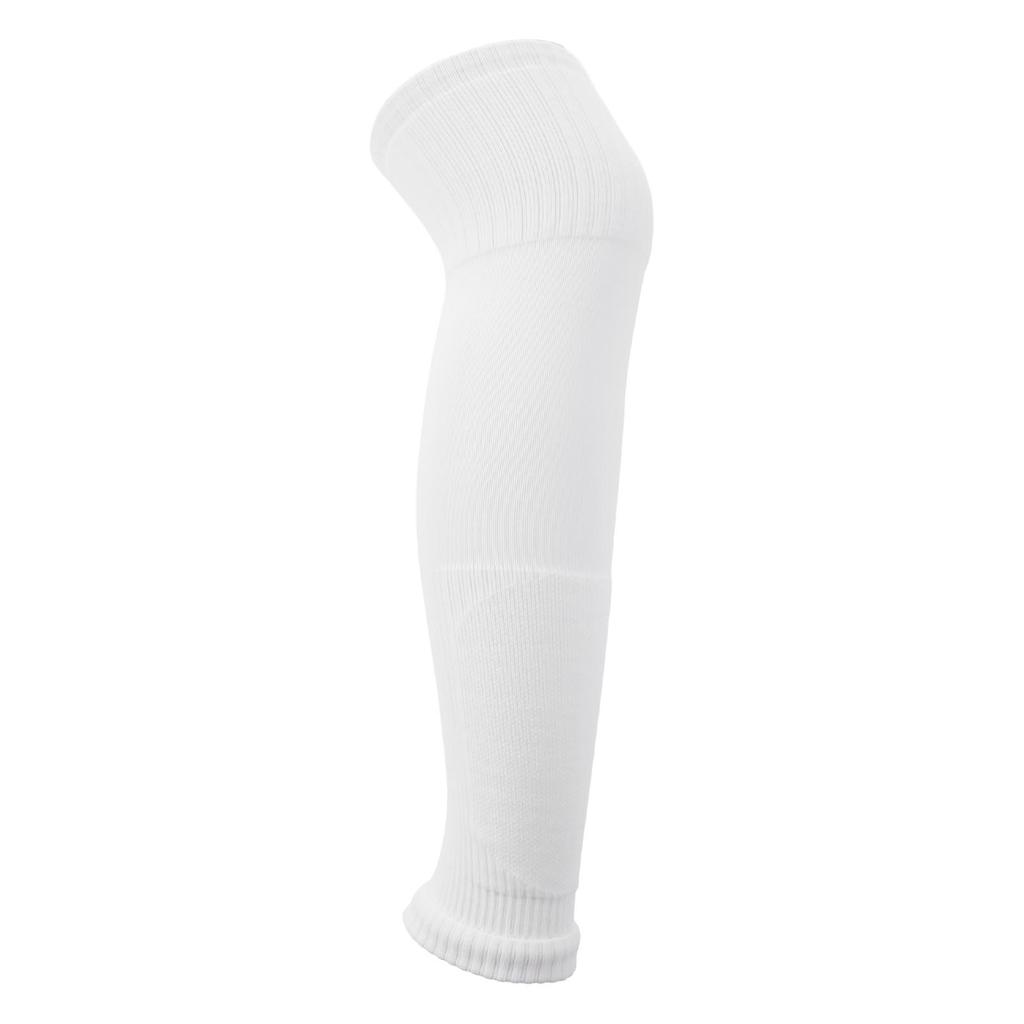 Football Leg Sleeve Long Compression Leg Sleeve Sports Cycling Leg Sleeves Over The Knee for Men Women Polyester One Size White