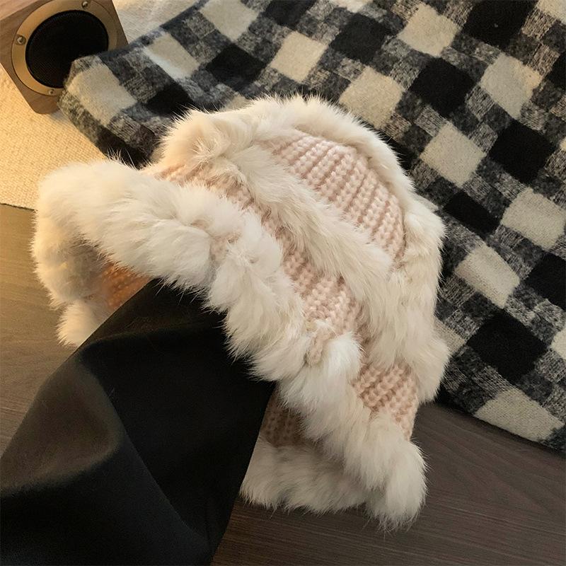 Fashionable And Insulated Fisherman Hat For Women Stylish Rabbit Fur Design For Fall Winter Wear