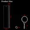 Acrylic Keychain Blank Clear Keychains Set Handmade Supplies Collectibles Key Rings DIY Projects for