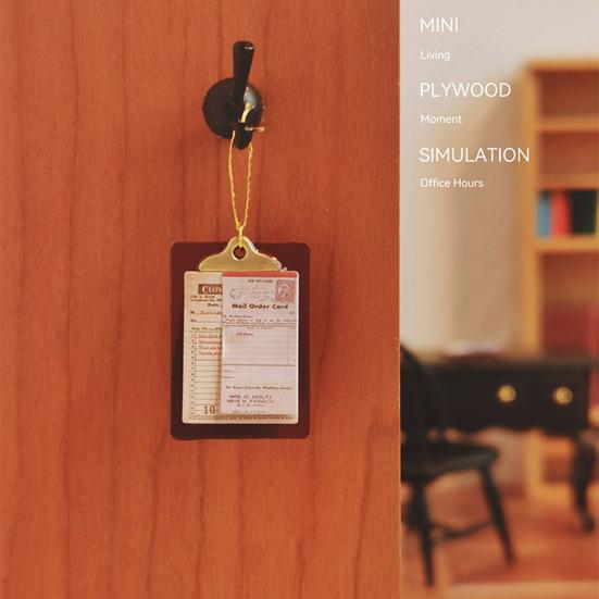 Miniature Menu Board Mini Clip Board with Menu Card Doll Accessory for 1/6 1/12 Doll Mansion Cafe Restaurant Scene