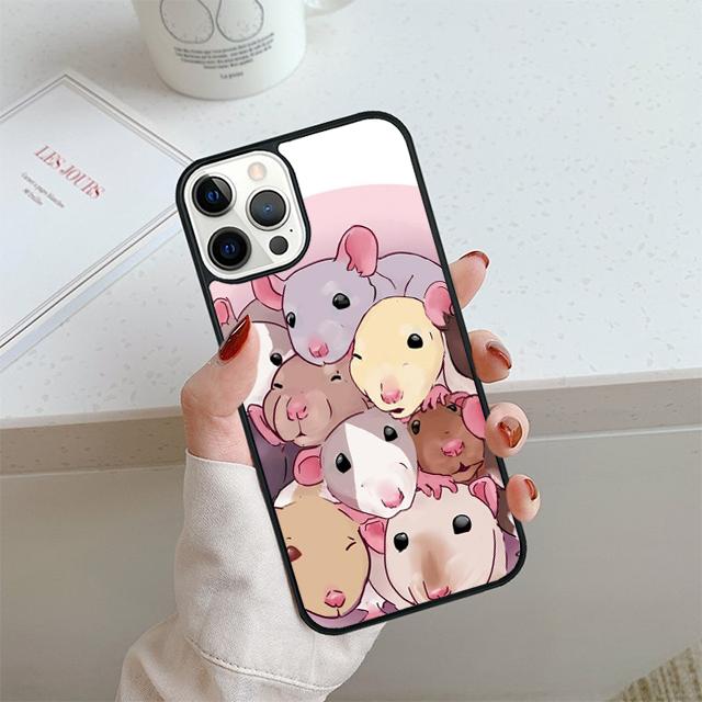 Mouse Rat Phone Case For iPhone 17 Air 14 15 16 13 12 Cover For Apple iPhone 17 Air 14 15 16 Pro Max 6S Plus Coque