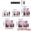 2pcs   2D FLAT PRINTING Curtains (Without Rod) RainbowCastle Popular Creative Curtains Versatile Fabric Curtains Versatile All
