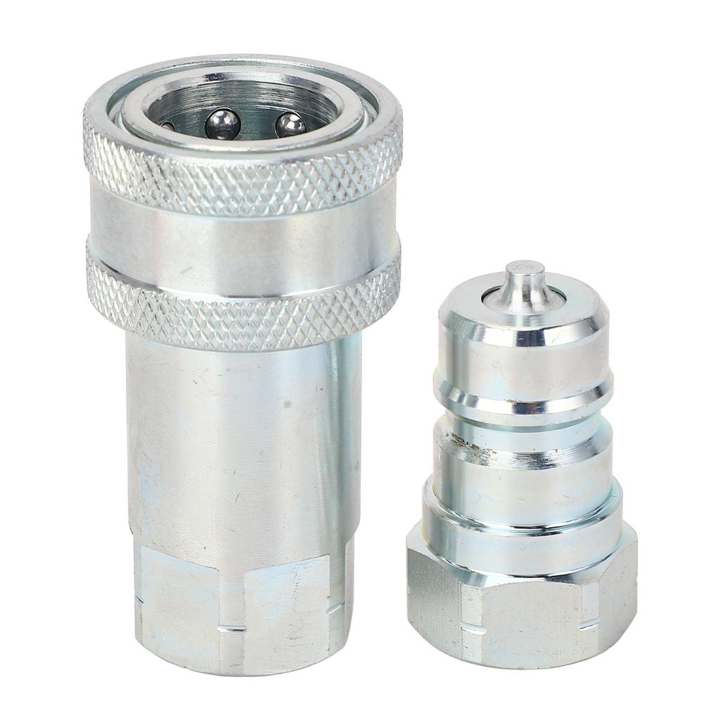 Hydraulische Schnellkupplung 3/8 Zoll NPT Gehärteter Stahl 24 GPM 3600 PSI Hydraulikkupplung