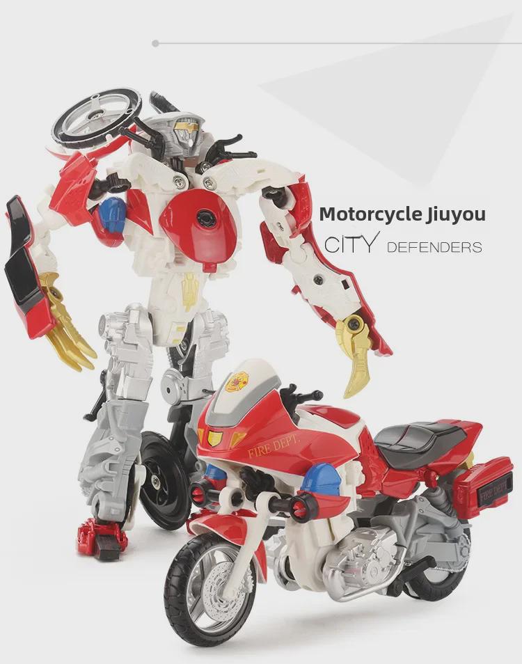 Kaiyu Alloy Transforming Fire Truck & Helicopter Toy