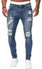 De Distressed Jeans for Ripped Patchwork Damaged 05 [Petit Francais] Men, Denim, Jeans, Jeans, D-14 (Navy, XXL)