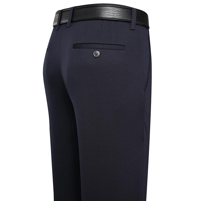Mode Weiche Herren Businesshose Gerade Lang Freizeithose