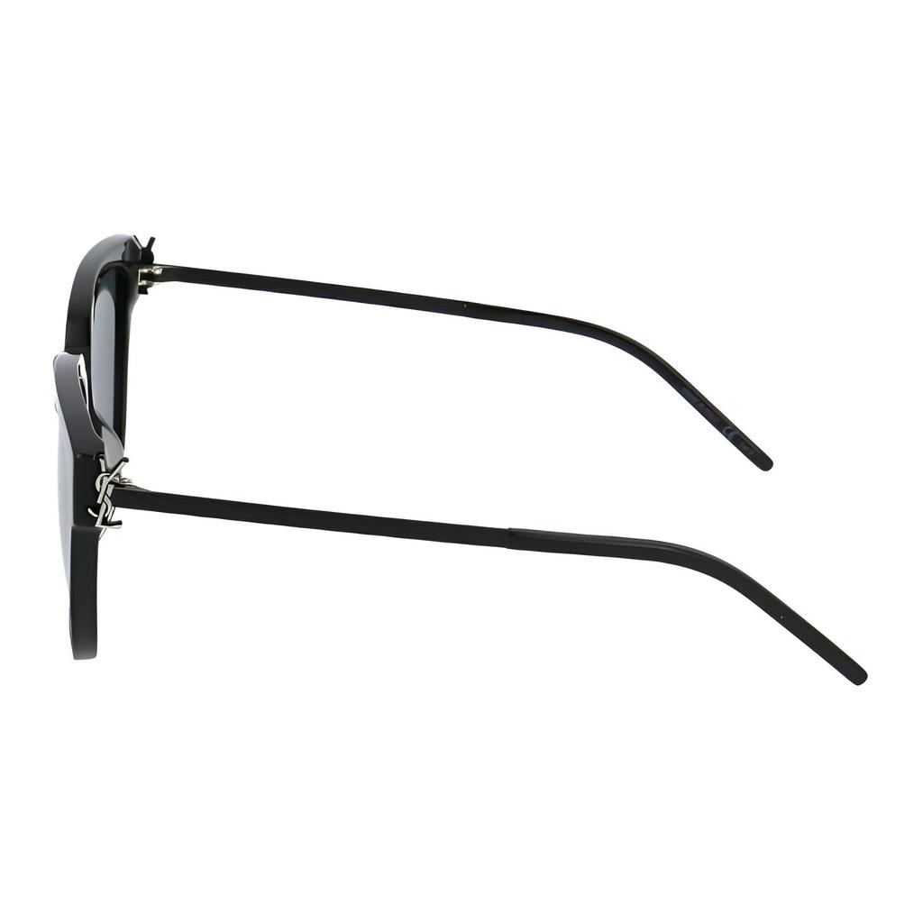 Saint Laurent Full Frame Square Sunglasses Women Sunglasses Black SLM48S-30007876
