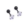 Donna Uomo Oro Nero Argento Cristallo Orecchio Orecchino Barra Labbra Stud Piercing