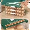 Scatola Porta Uova Tipo Cassetto per Frigorifero Frigorifero Scorrimento Automatico Organizzatore Cucina Organizzatori per la Casa Contenitori Ermetici Cibo