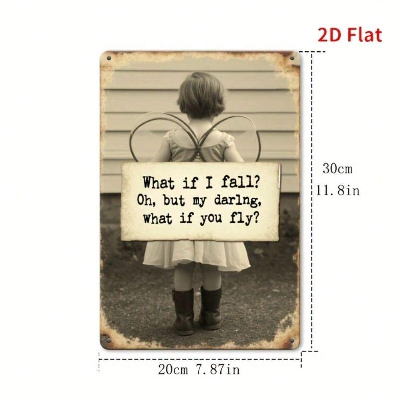 Винтажный металлический жестяной настенный плакат-вывеска 20x30см