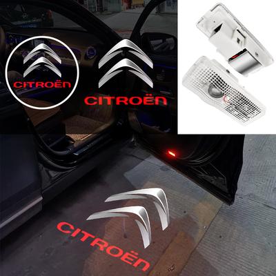 2 Stück LED-Logo-Lampe für Autotür, Schattenprojektor, Courtesy-Willkommenslicht für XSARA PICASSO C5 X7 C2 C3 II PLURIEL C4 C6 DS3
