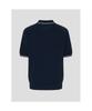 Binpolmen Crochet Tipping Collar Neck Knit Navy